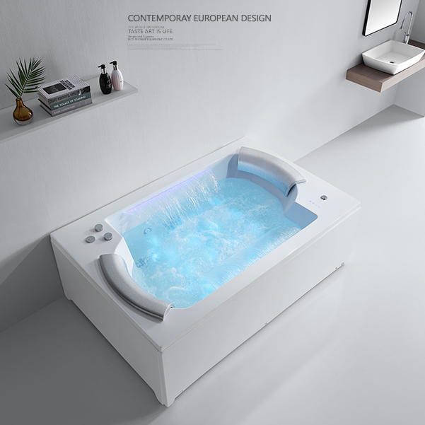 Spa домашние ванны для ванной комнатный водопад отдельно стоящая Ванна акриловая Массажная Ванна