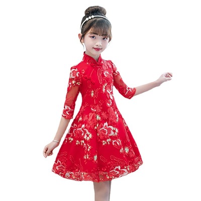 Clothing Women Costume Girls Traditional Qipao Cheongsam Classical Lady Dress 2021 New Chinese Black Velvet Ethnic OEM Time Lead