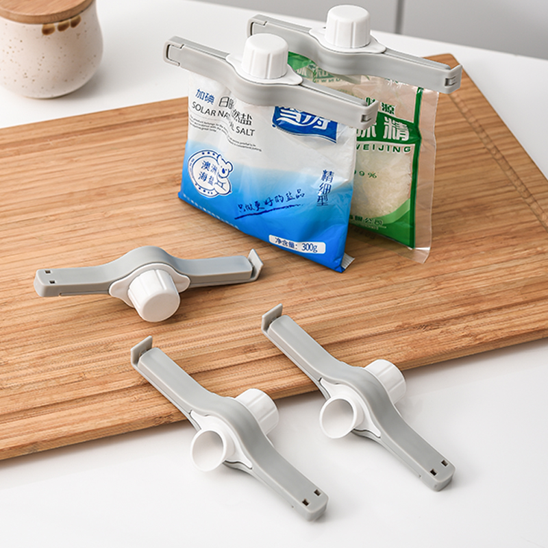 Seal Pour Food Storage Bag Clip Sealing Clip Effect Clamp with Large Discharge Nozzle for Storage Food Kitchen Tools