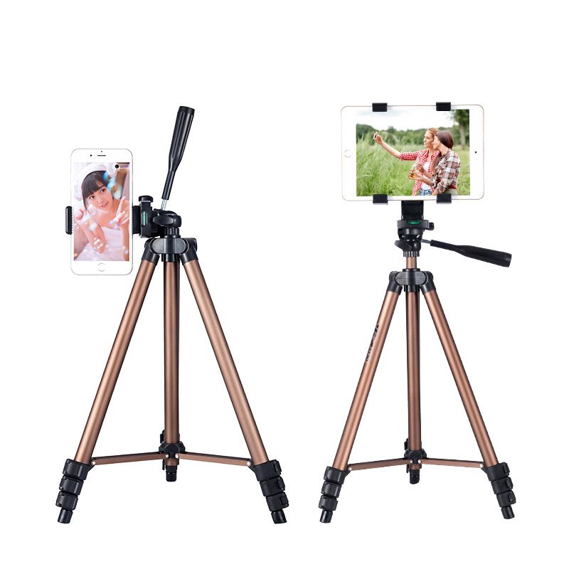 Shemax 50 ''Выдвижная и легкая алюминиевая подставка для штатива, зажим для телефона, портативный дорожный Штатив для фотографии и записи видео