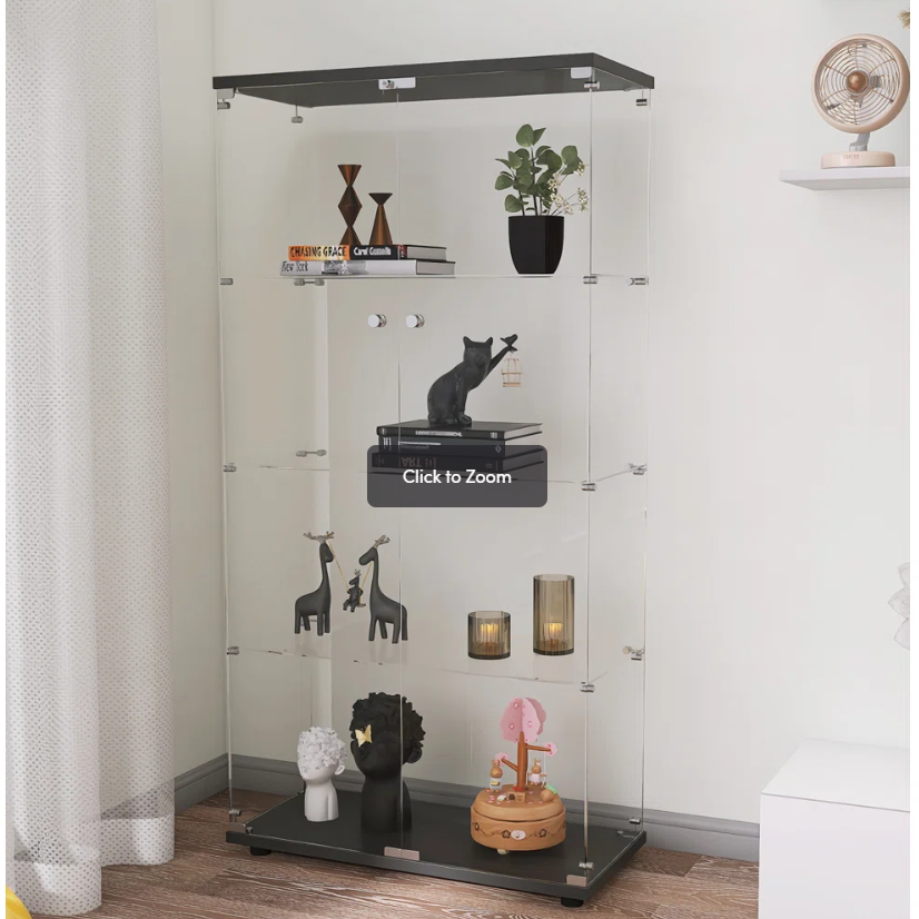 Factory Price Tempered Glass Display Showcase Glass Antique Cabinet Multi-Functional Shop Supermarket Full Vision Counter