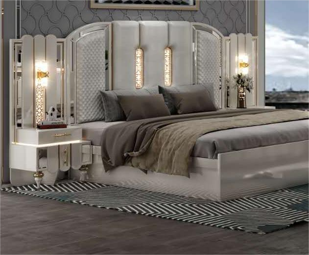 Double Modern Bedroom Furniture Set, Wooden Bed, Simple и Light, Luxury Designer, King Bed, hot Selling