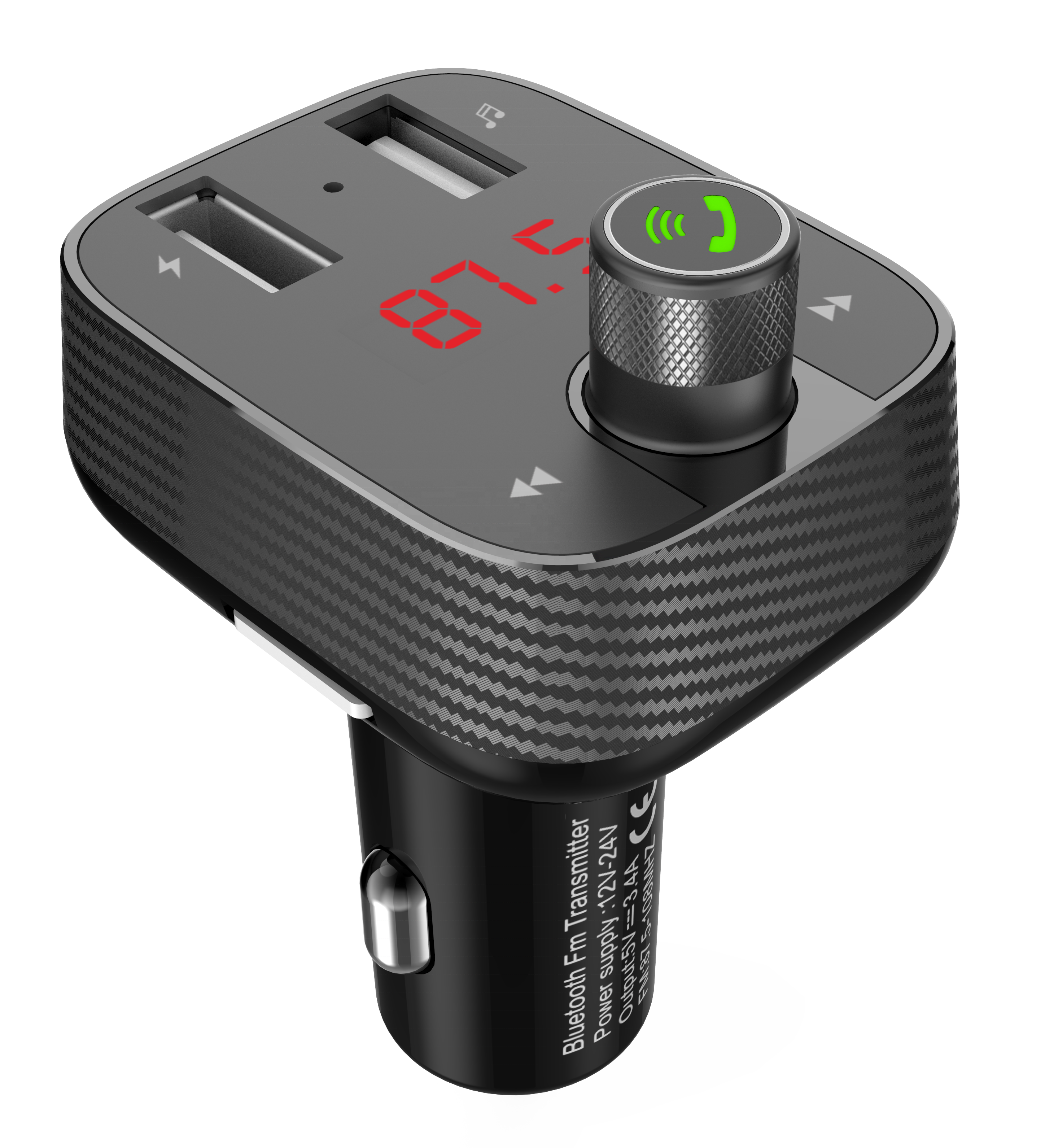 Автомобильное зарядное устройство с Bluetooth, FM-передатчик, MP3-плеер с функцией отключения памяти, автомобильный FM-передатчик с Bluetooth
