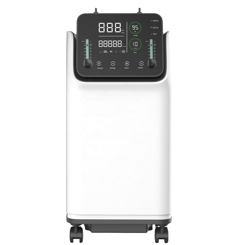 Electric ZY-10AW portable medical equipment double-flow 10Liter oxygen concentrator for sale