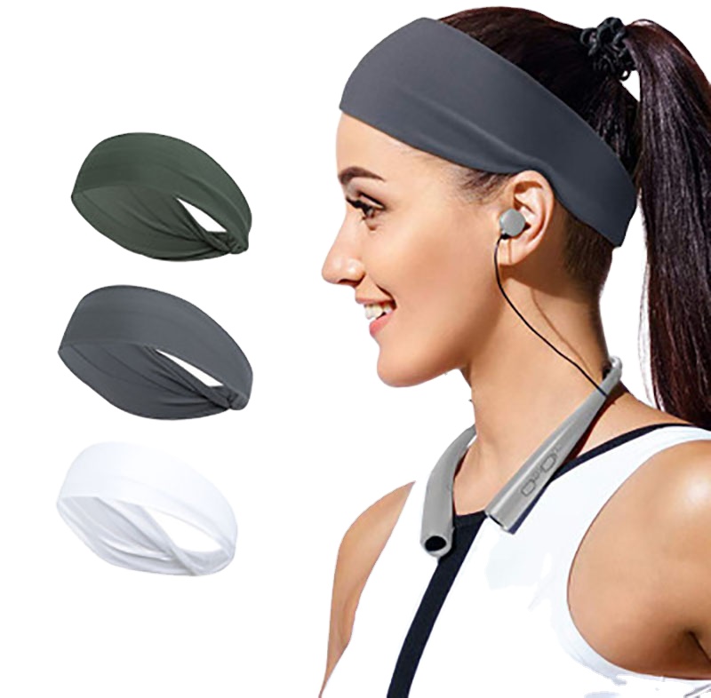 New Design Headband Quality Running Headband Anti Slip Custom Yoga Elastic Sports Sweat Headband