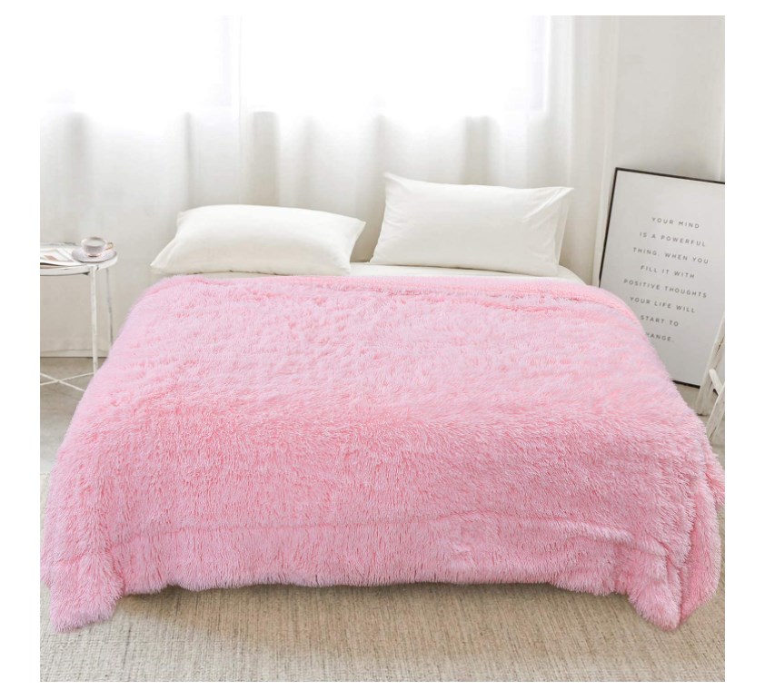 HOT SALE PLUSH BLANKET SOFT FUR FAUX WITH FLUFFY THROW BLANKET BED SOFA BEDSPREAD LONG SHAGGY WARM BEDDING SHEET COZY BLANKETS