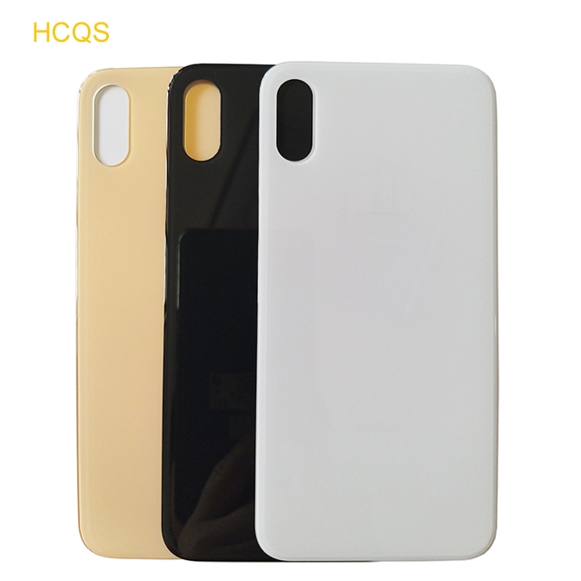 Задняя крышка для экрана, стекло для iPhone XS MAX X, сенсорный ЖК-дисплей, объектив батареи, большое отверстие, легко заменить запасные части для ремонта мобильного телефона