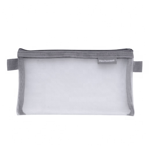 Hot Selling Simple Transparent Mesh Pencil Case Storage Bag