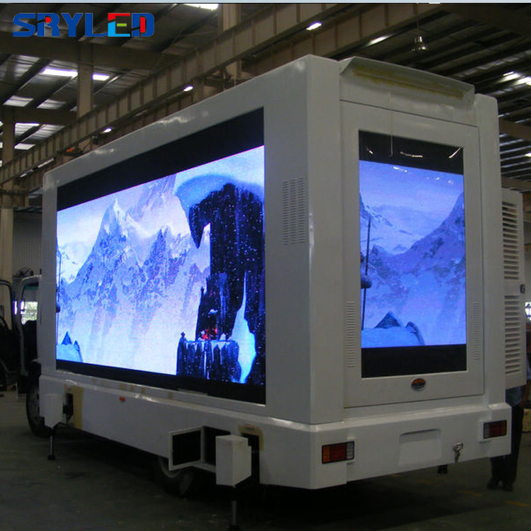 Открытый P5 P6 P8 P10 прокатный Рекламный Трейлер светодиодный экран Van RGB мобильный грузовик светодиодный дисплей