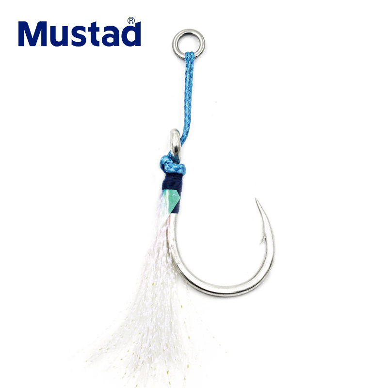 Mustad J-ASSIST5 3pcs/bag Mustad Jig Assist Hooks Mustad Single Assist Hook Fishing High Quality