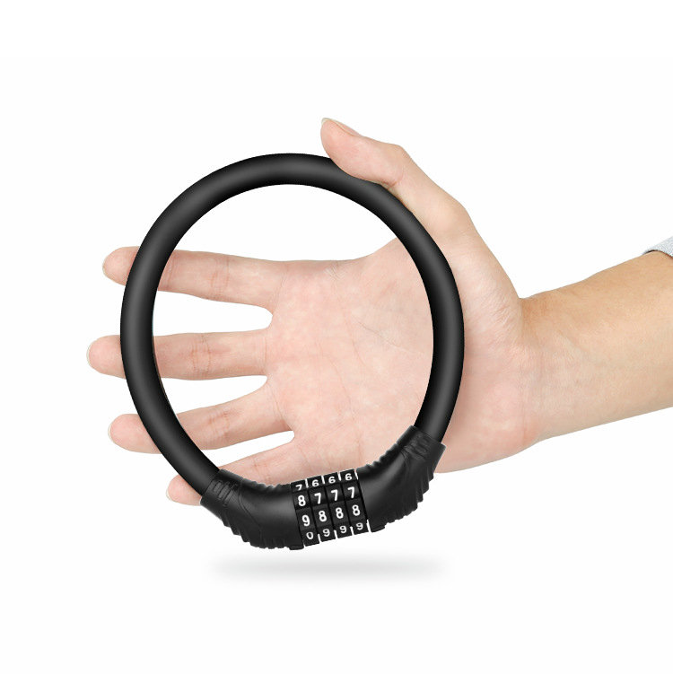 Wholesale 4 Digital Reset-able Combination Security Foldable Cable Bicycle Bike Lock