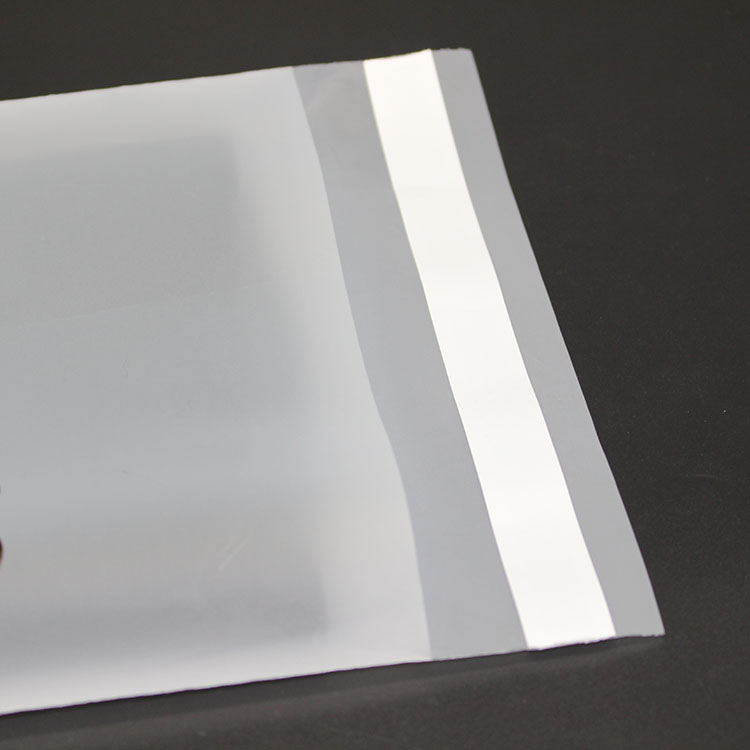 ldpe GRS clear self adhesive frosted seal apparel flat packaging plastic storage poly bag