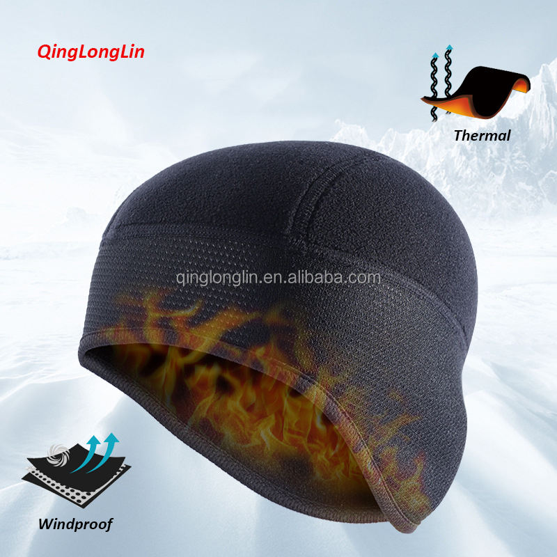 Шапка для часов Qinglonglin из флиса, термозащитная тактическая шапка для велоспорта, подкладка под шлем, флисовая шапка для ветрозащитной защиты от пыли