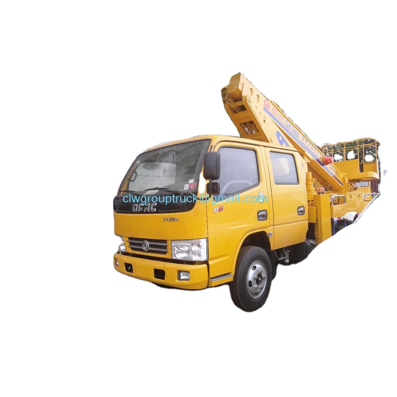 Телескопический подъемник Dongfeng 4x2 с двойной кабиной 16 m