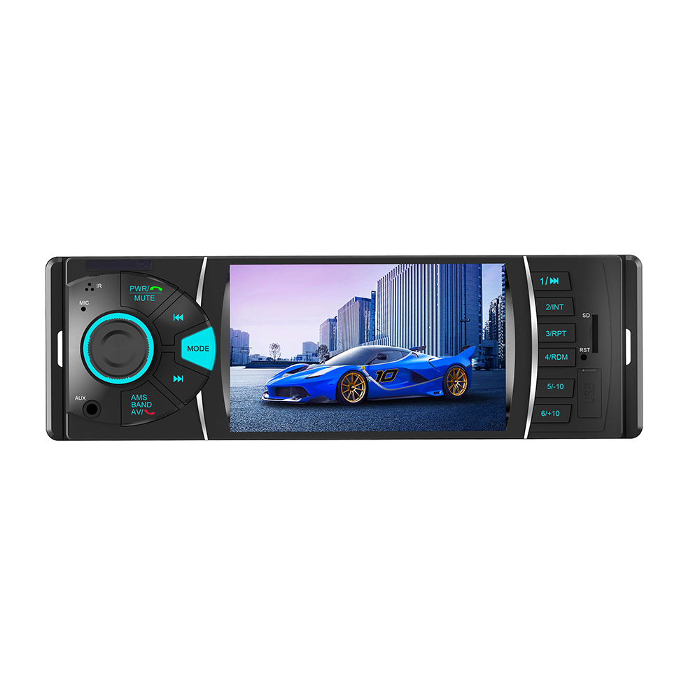 High power 1-Din 4 inch car video player car audio player with radio Bluetooth USB SD Rear camera