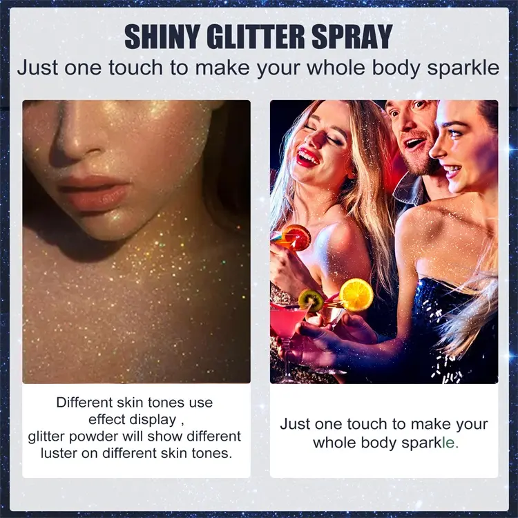 Wholesale Glitter Body Powder Body Glitter Fragrance Spray Spiritual Body Glitter