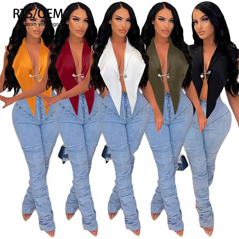 2024 Women Blouse Summer Fashion Hot solid Ladies Blouses And Tops Sexy sleeveless Shirts Casual Female Clothing Crop Top Women