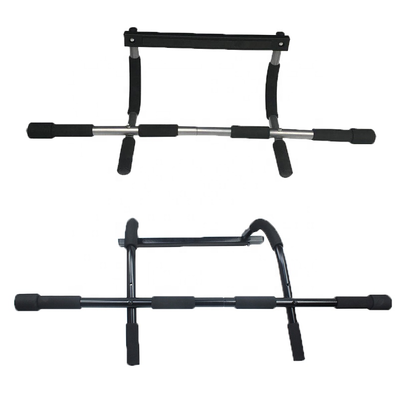 Portable Chin-up Pull-Up Bar Upper Body Workout Door Horizontal Bar Hand Grip Strengthener Doorway Heavy Duty Gym Horizontal Bar