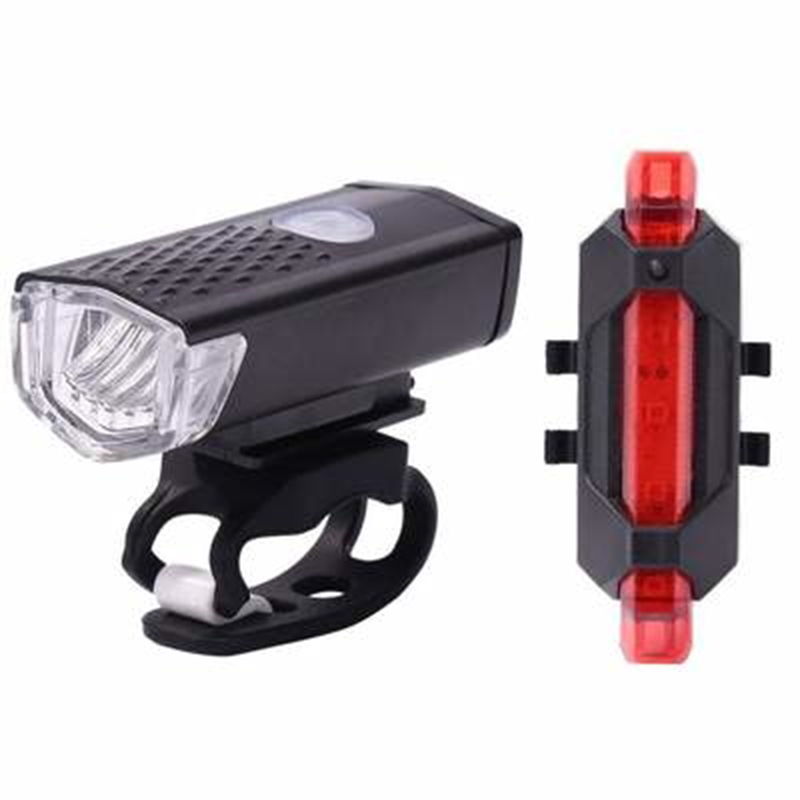 Easy Install Rainproof Mini Usb Lantern Cycling Accessories Led Rear Flashlight Bike Head Tail Light Set