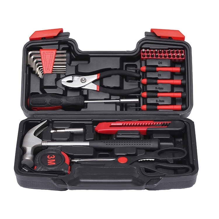 Hot 39 Pieces Of Universal Household Tool Kits For House Home Maintenance Hand-held Full Set Of Hand Tools