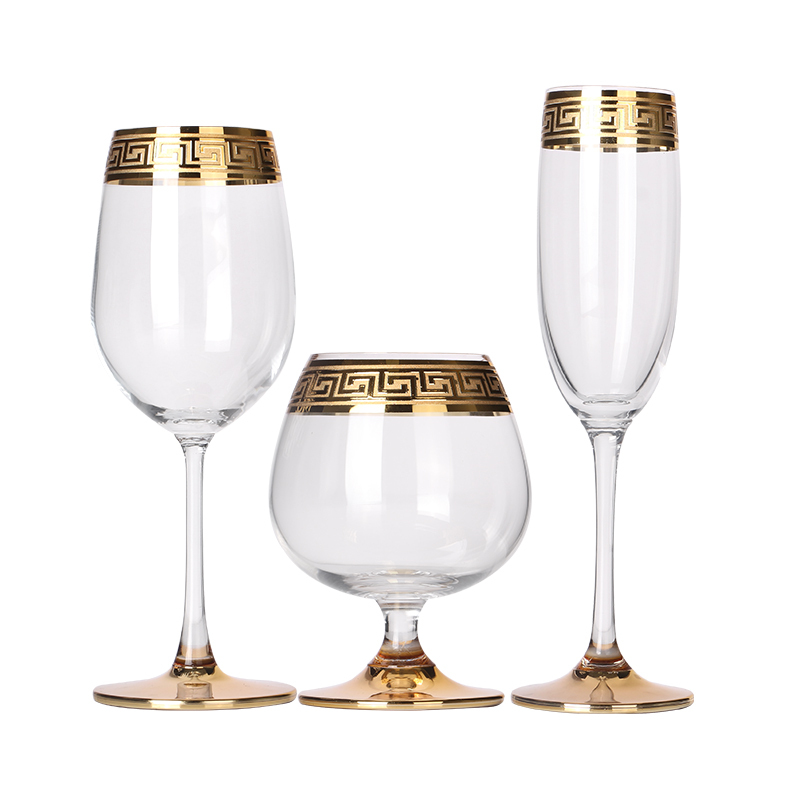 New trend High quality lead free 450ml &500ml customized logo wine glasses set in stock