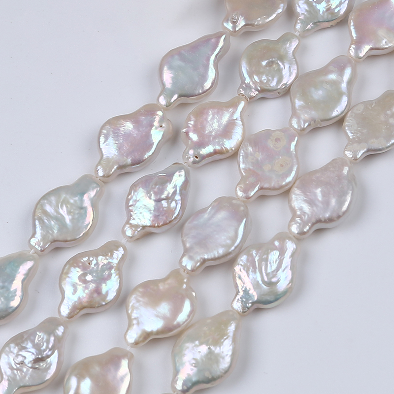 Loose pearls 12mm irregular shape freshwater pearl beads