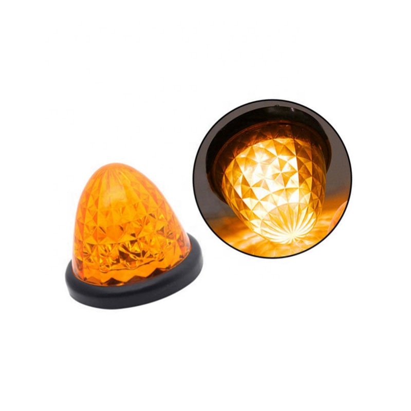 High-brightness multi-color LED car warning truck light signal trailer parts round LED side light