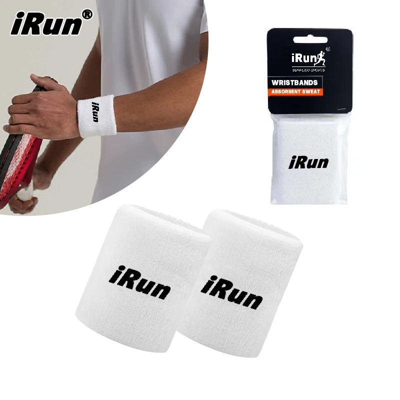 iRun tennis wrist bands Football Basketball Running tennis sweat wristbands sport wristband with logo custom baseball wristband