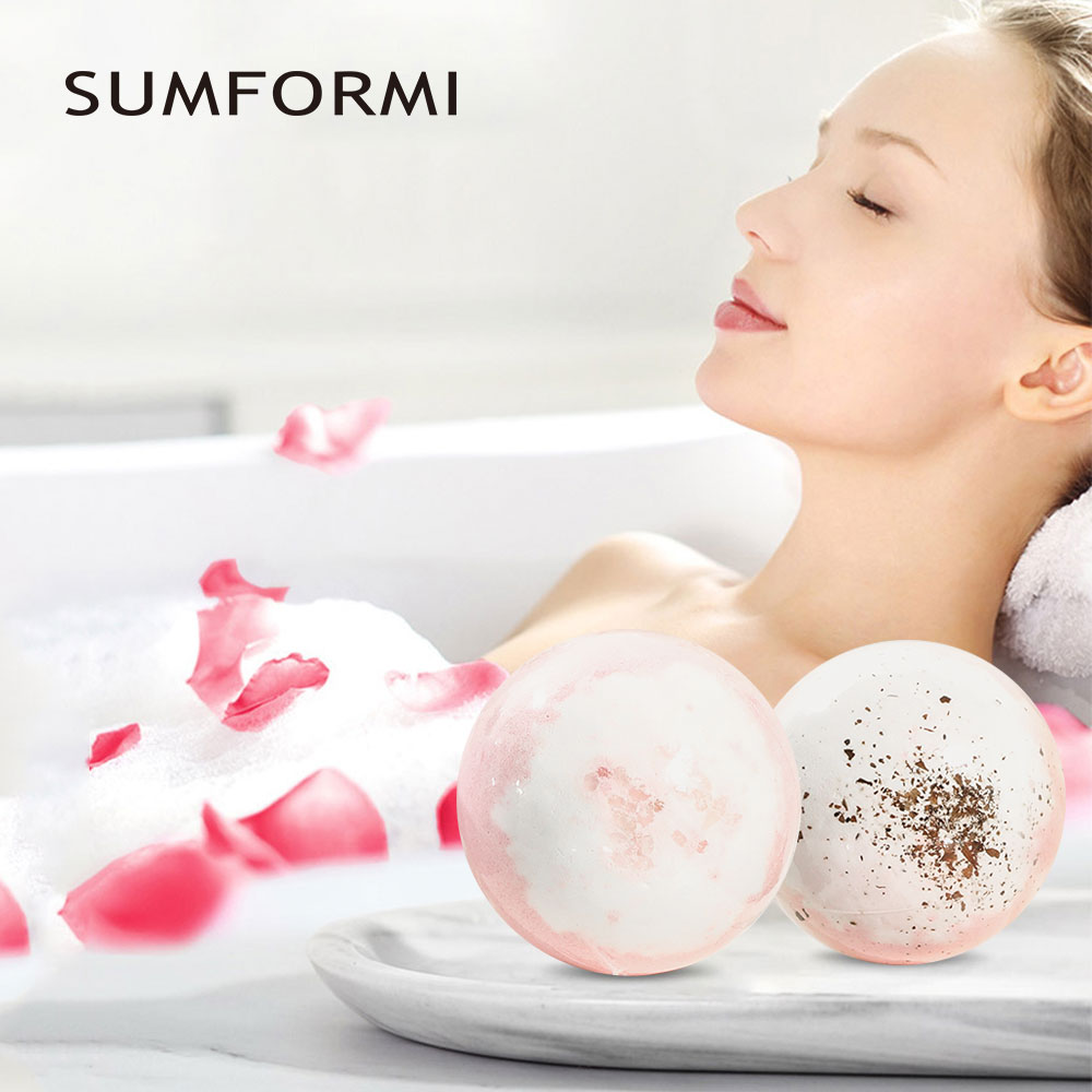 100% Natural Ingredients Bath Ball Gift Kit Rich Bubble boules salt bath mesh ball bombs set