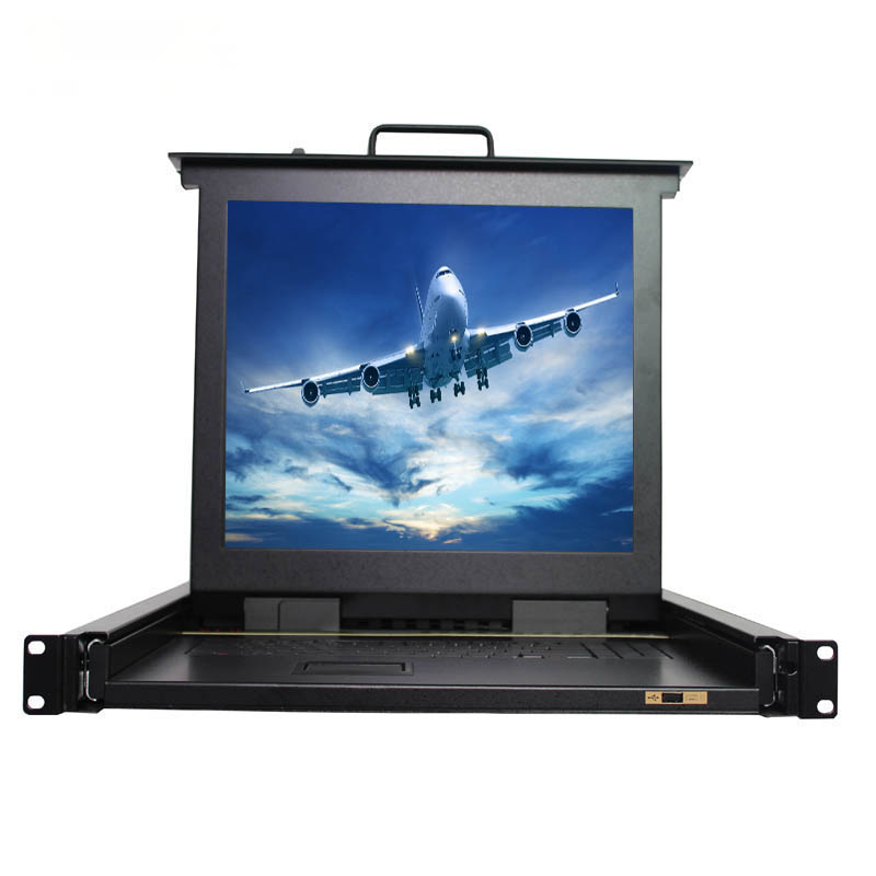 Консоль VGA KVM на 16 портов, 17 дюймов, 1U, ЖК-дисплей, 10 портов, квм-переключатель, производитель Китай