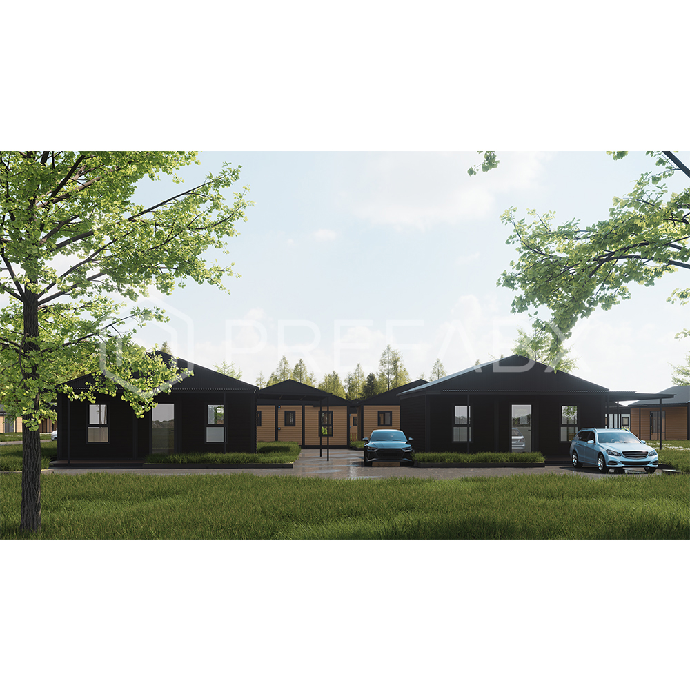 PrefabX House Flip-Mix Prefab Houses Fully Configured Solid Dark Design Prefab Homes