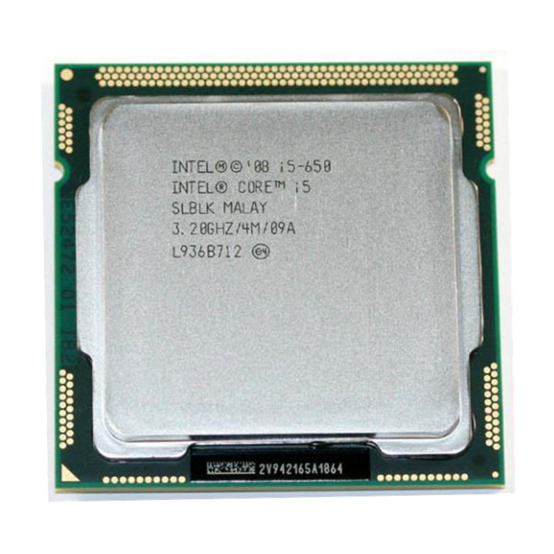 Высокоскоростной процессор Intel core i5 650 двухъядерный 73 Вт LGA1156 процессор cpu