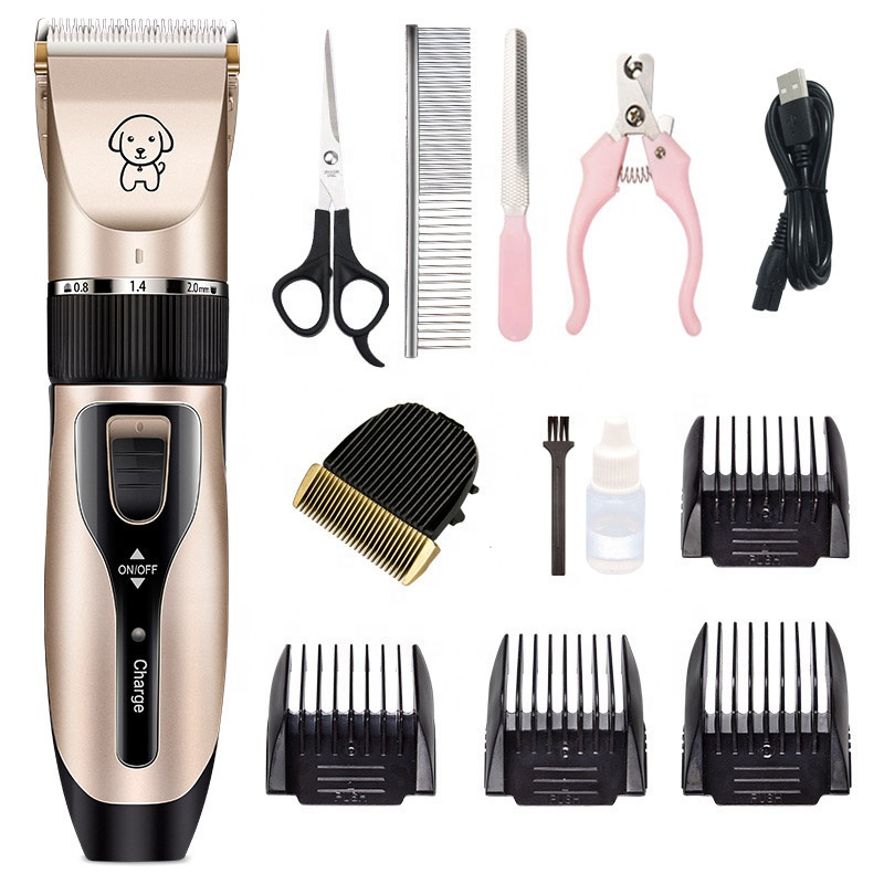 Pet Dog Trimmer Machine Sets Electric Pet Hair Grooming Trimmer cordless Rechargeable Professional Cat Hair Cut