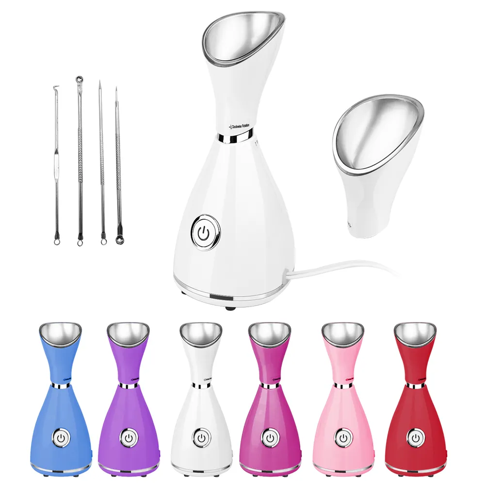 Household Appliances Face Care Vapozone Nano Ionic Warm Steam and Deeply Moisture Facial Steamer
