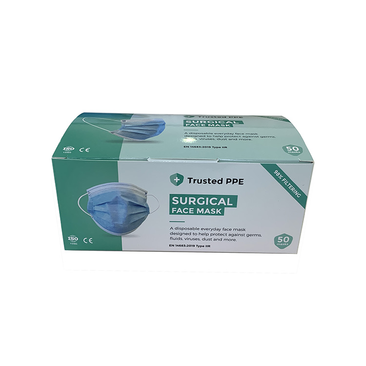 GREENCARE CE certified bfe 99% surgical ear loop face mask