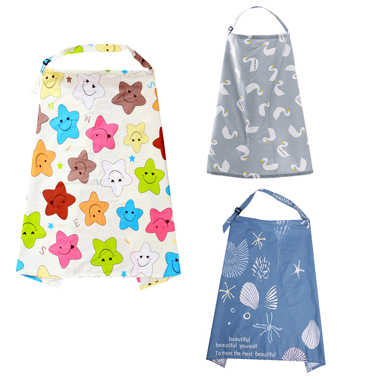 Famicheer BSCI muslin nursing breastfeeding cover multi-use 4 in 1 stretchy nursing cover scarf
