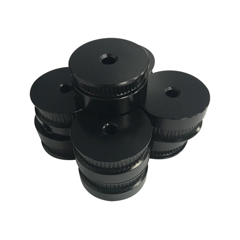 Jeanson Flat Belt Pulley Durable Mechanical Concentric Oxidation Surface Treatment Aluminium Setscrews OEM,ODM