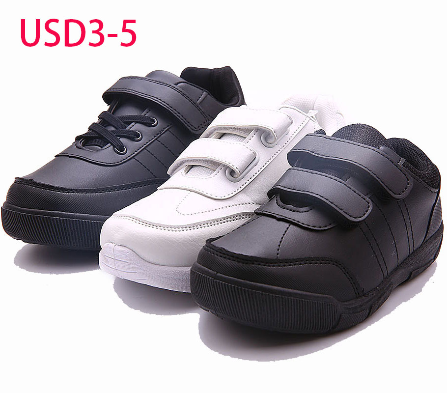 USD3-5, дешевые, оптовая продажа, Заводские, детские, черные, белые, индивидуальные, дизайнерские, повседневные, дешевые, для мальчиков, кроссовки, школьная обувь для детей