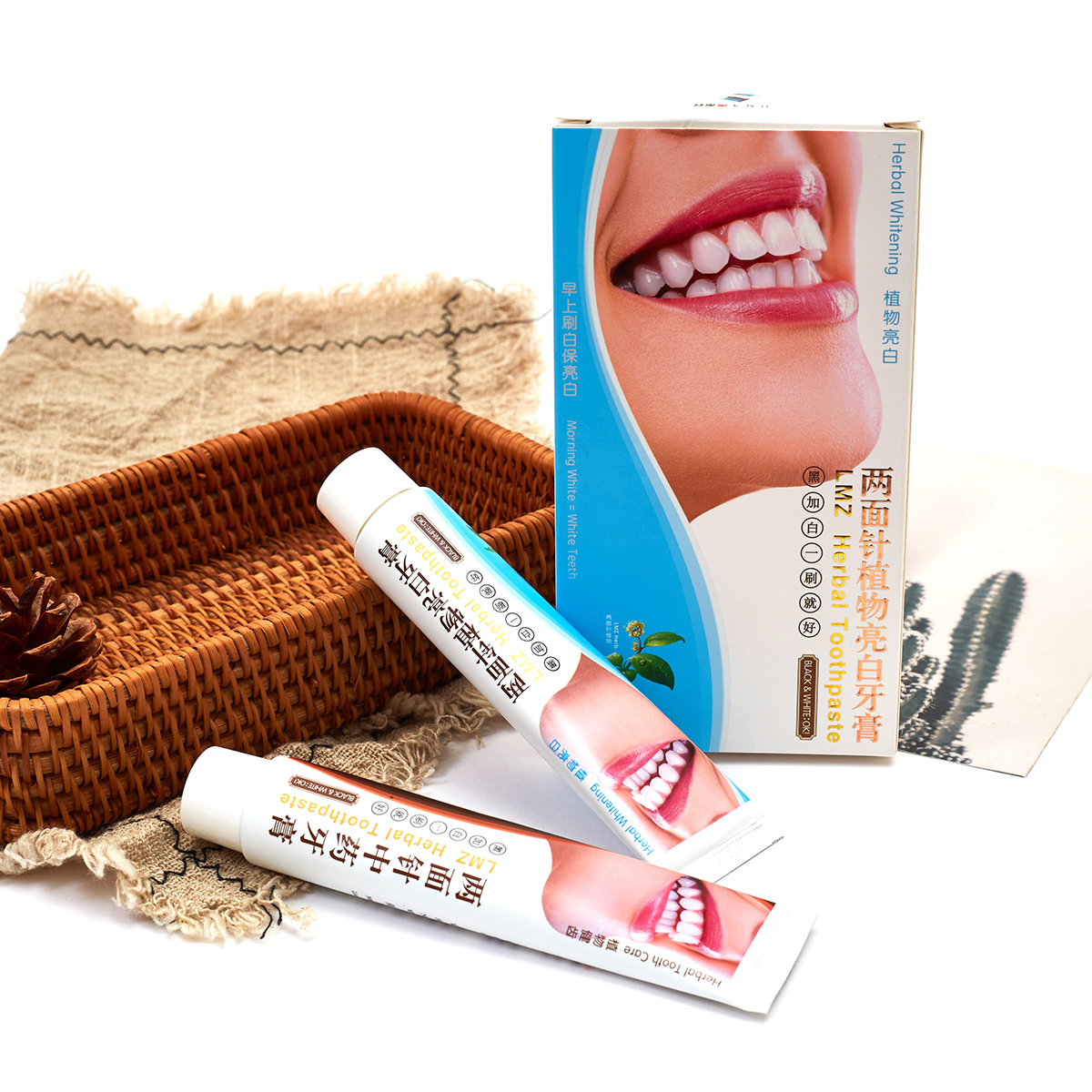 80+80g natural fluoride free toothpaste day and night