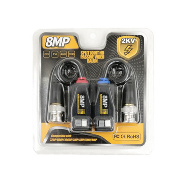 8MP video balun cctv коаксиальный HD витая пара видео передатчик 4k balun 8mp