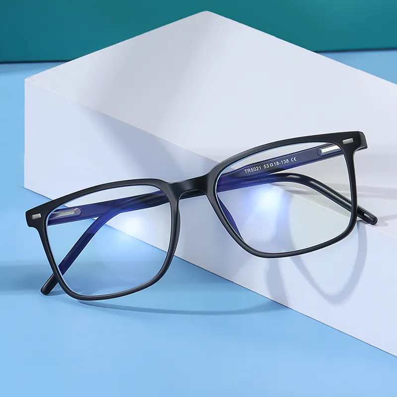 Classic Vintage Design Square TR90 Frames Anti-blue Anti Blue Light Computer Glasses