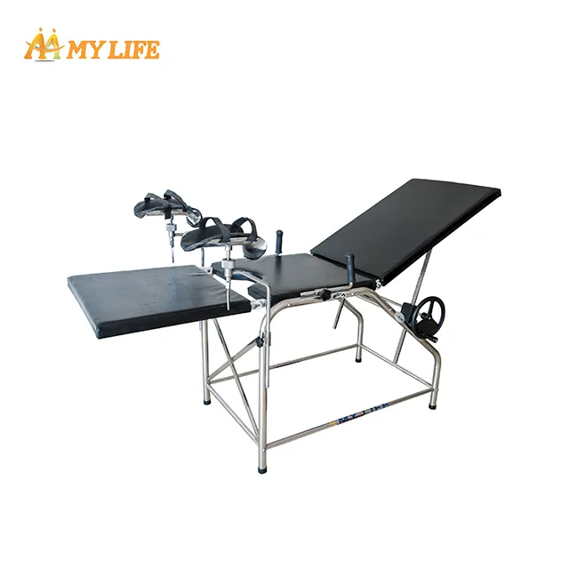 Hot Selling Good Quality Medical Stainless Steel Female Examination Gynaecology Table