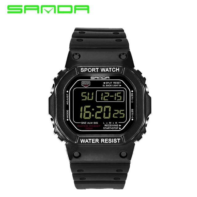 SANDA 329 Brand Fashion Men Style Waterproof Sports Military Watches Shock Men's Luxury Analog Quartz Digital Watches