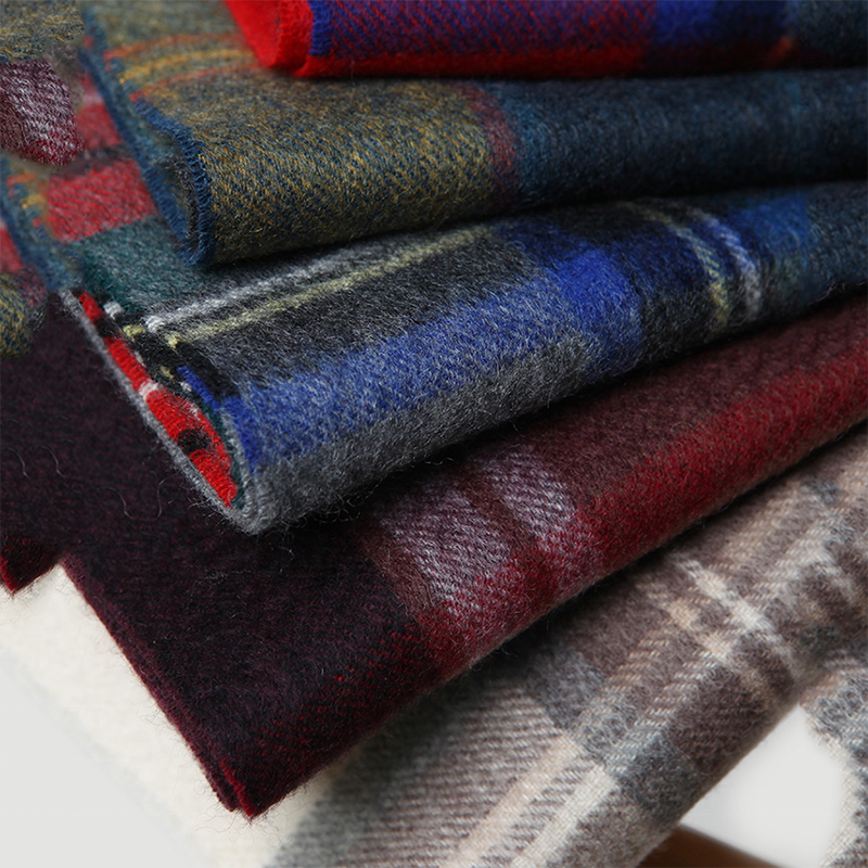 Scarves Unisex Classic Scottish Plaid Scarf Winter Scarf 100% Cashmere