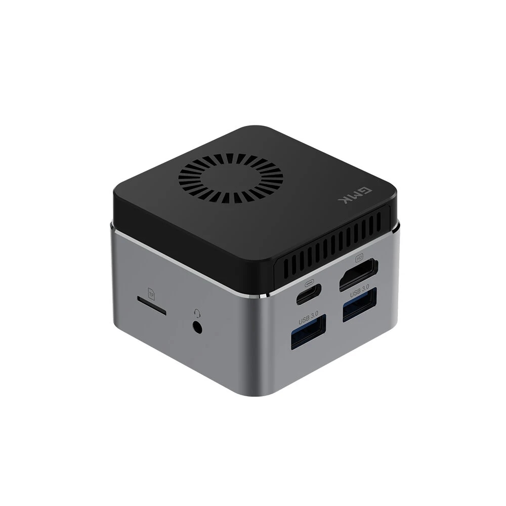 Мини-компьютер GMK NucBOX, Intel Celeron J4125 8 Гб LPDDR4 128G SSD, настольный ПК, мини-компьютер, четырехъядерный, Type-C, Windows 10, BT4.2, европейская вилка