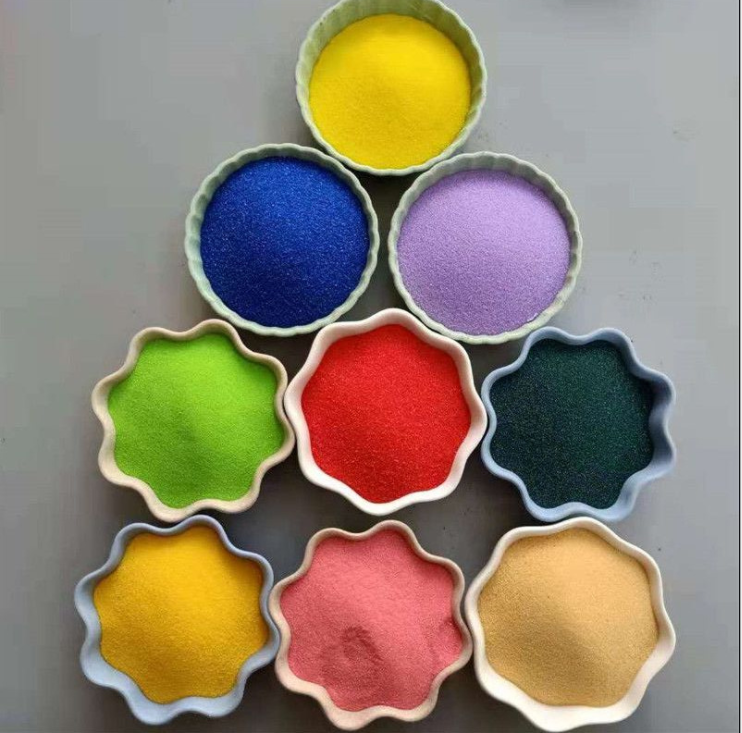 Selling to USA Colorful Sand 80*120 mesh wedding decorative color sand