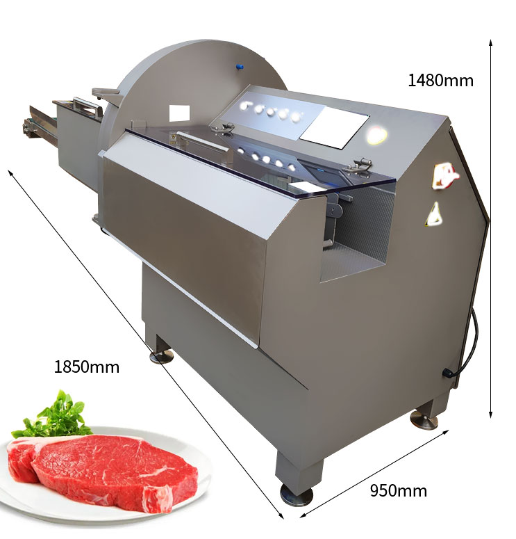 Automatic frozen meat slice slicer mutton beef roll cutter machine bacon slicing sausage cutting  machine