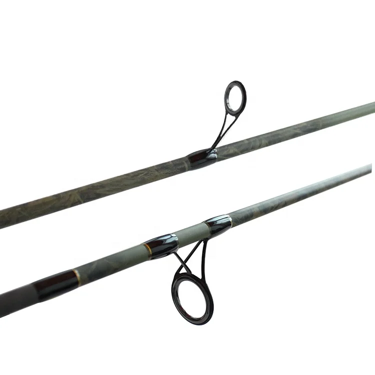 Carbon Fiber 2-Section 9ft Spinning Fishing Rod with Camo Eva Grip - High-Quality Carp Fishing Tackle Set