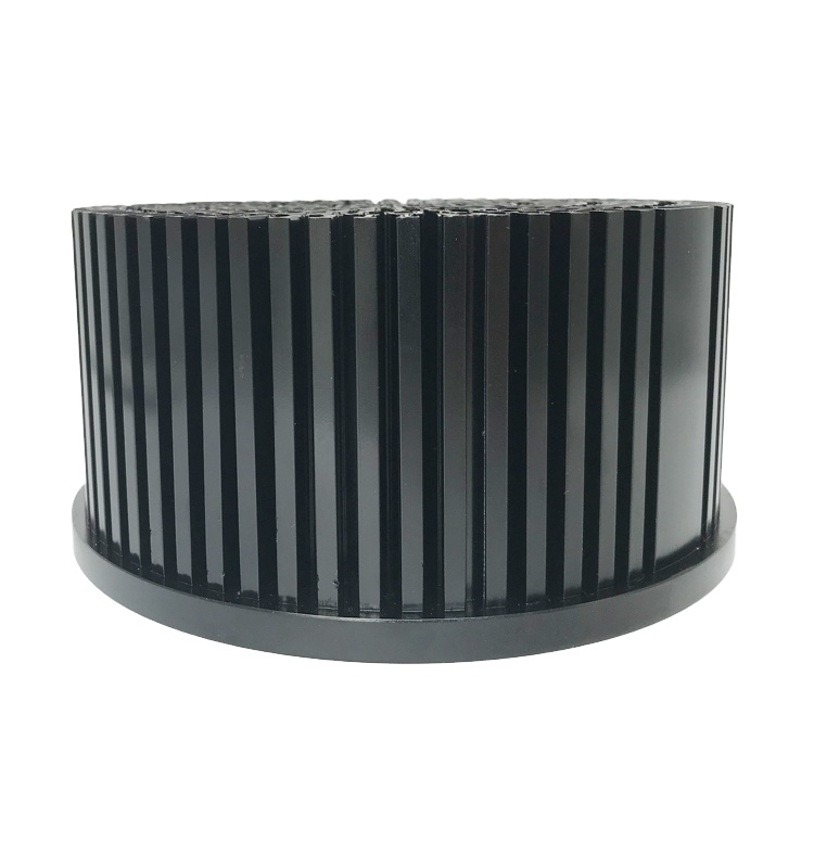 Round Pre-Drilled 120W Led Heatsink Radiator Led,Custom Aluminum 120W Led Heat Sink Design Aluminum Cold forging Pin Fin heatsin