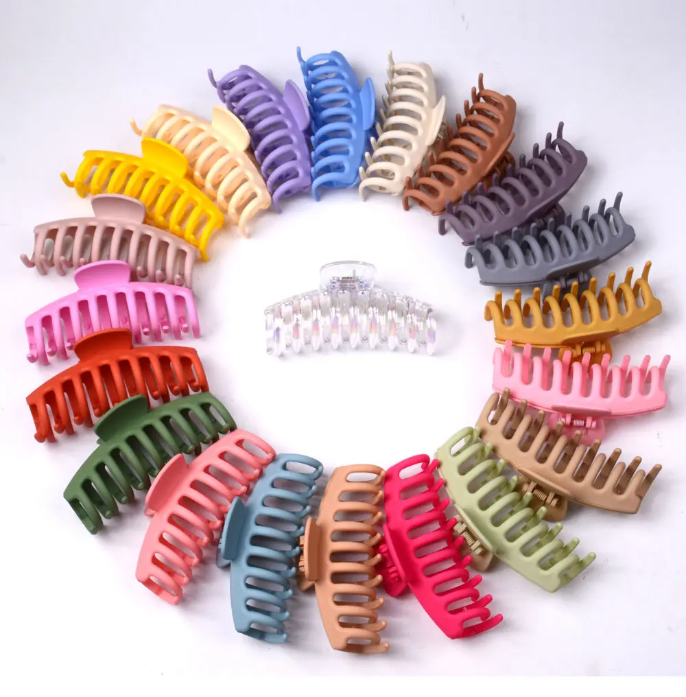 hot selling matte hair claw clips 11cm large claw clips hair clips for women claw wholesale